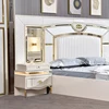 Lightweight Design King Bed Leather Wooden Turkish Modern Size Luxury Furniture Bedroom Set 6