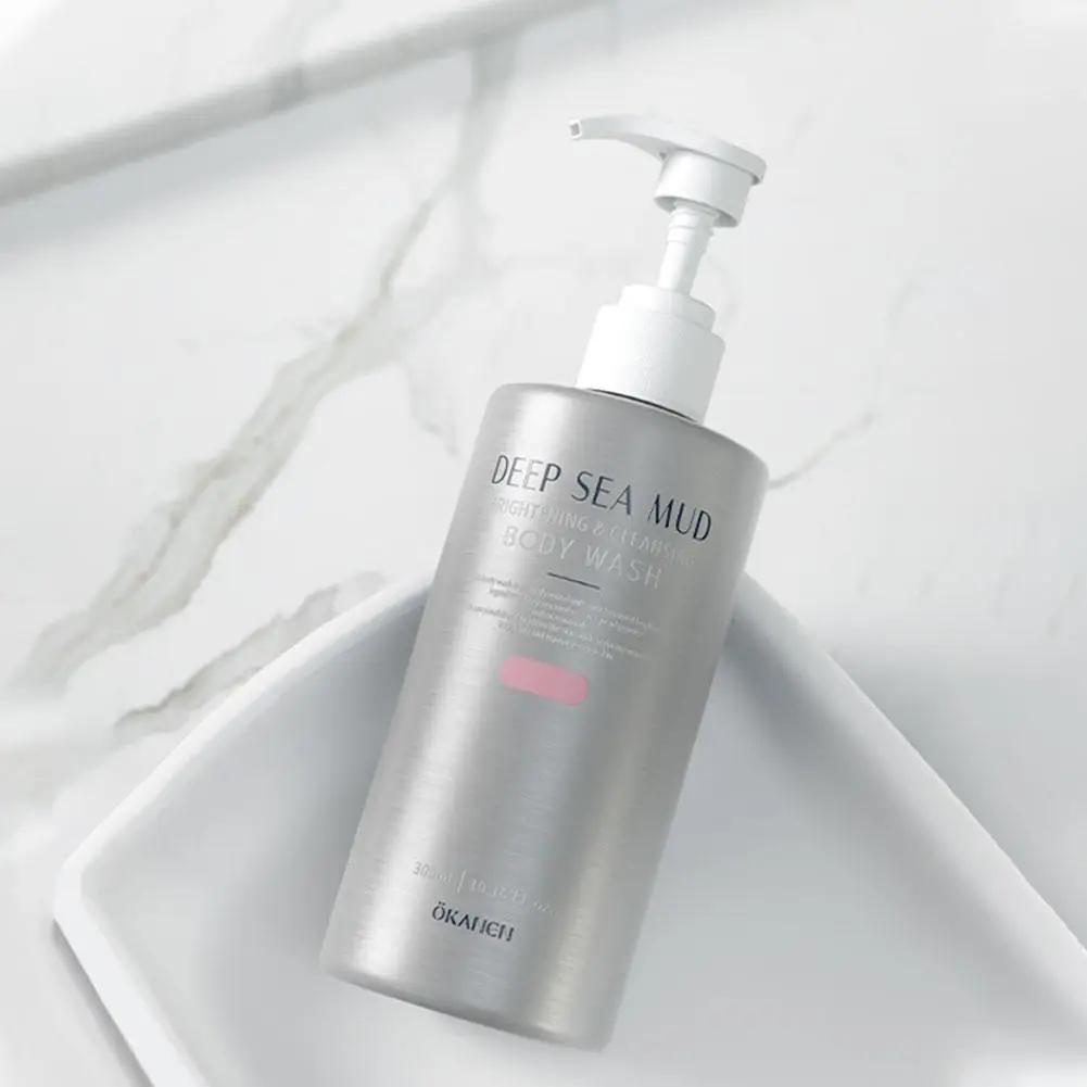 Deep Sea Mud Volcanic Mud Body Wash Whitening Exfoliating Dirt Acne Moisturizing Cleansing Body Wash 300ML body wash