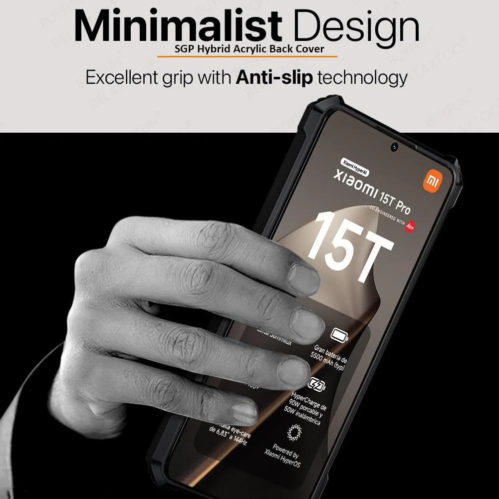 Acrylic Transparent Shockproof Phone Case - Durable Hard PC + TPU Back Cover