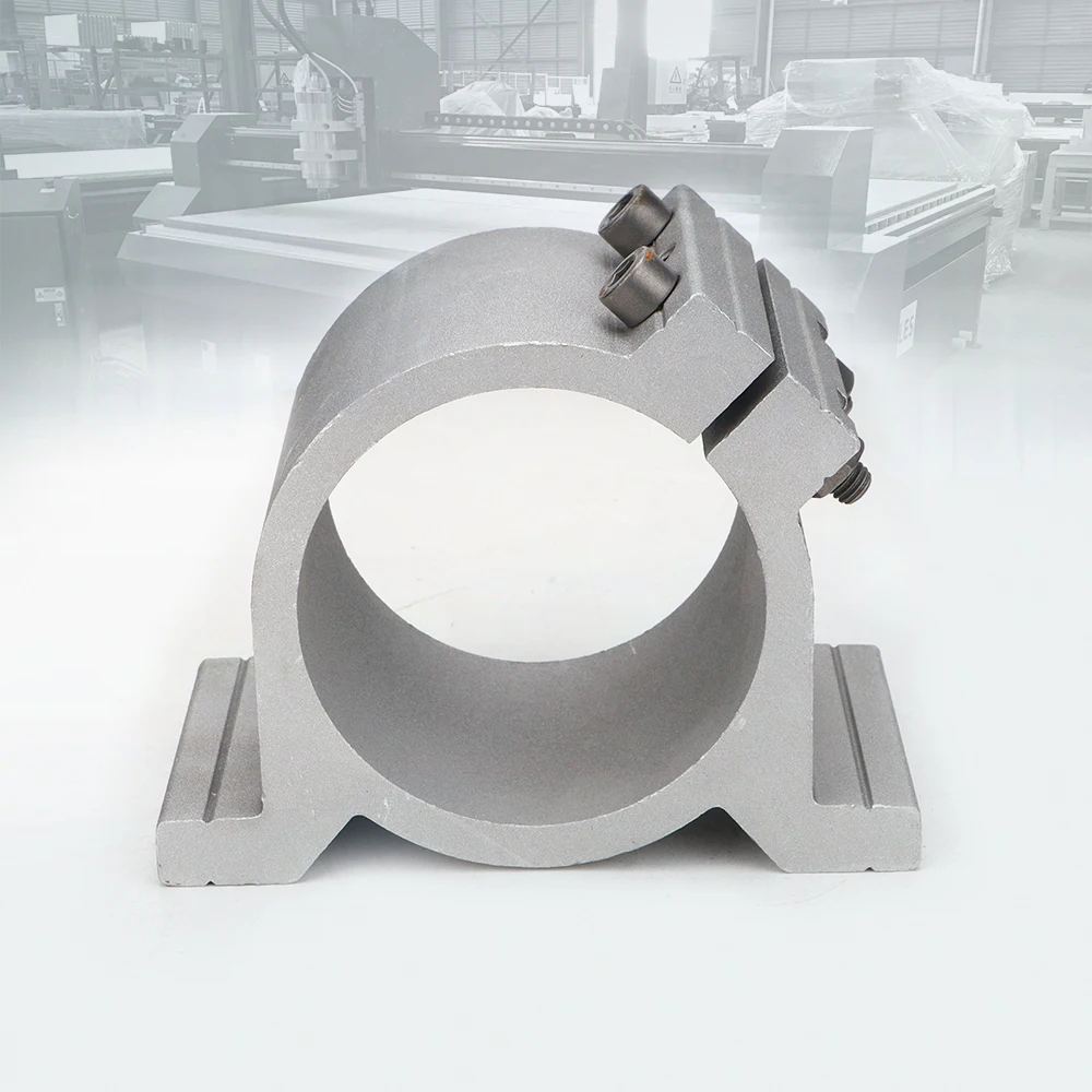 Will Fan D65-80mm C 직렬 캐스트 알루미늄 브래킷 CNC 스핀들 모터 1.5kw 2.2kw 라우터 조각 밀링 머신 클램프 도구