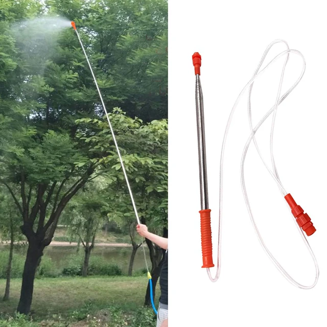 Behúzható 2,3/3,3 M Kézi Nyomású Permetező Rúd A Peszticid Spray -Fára Kültéri Kerthez Can Tartozékok Öntözés