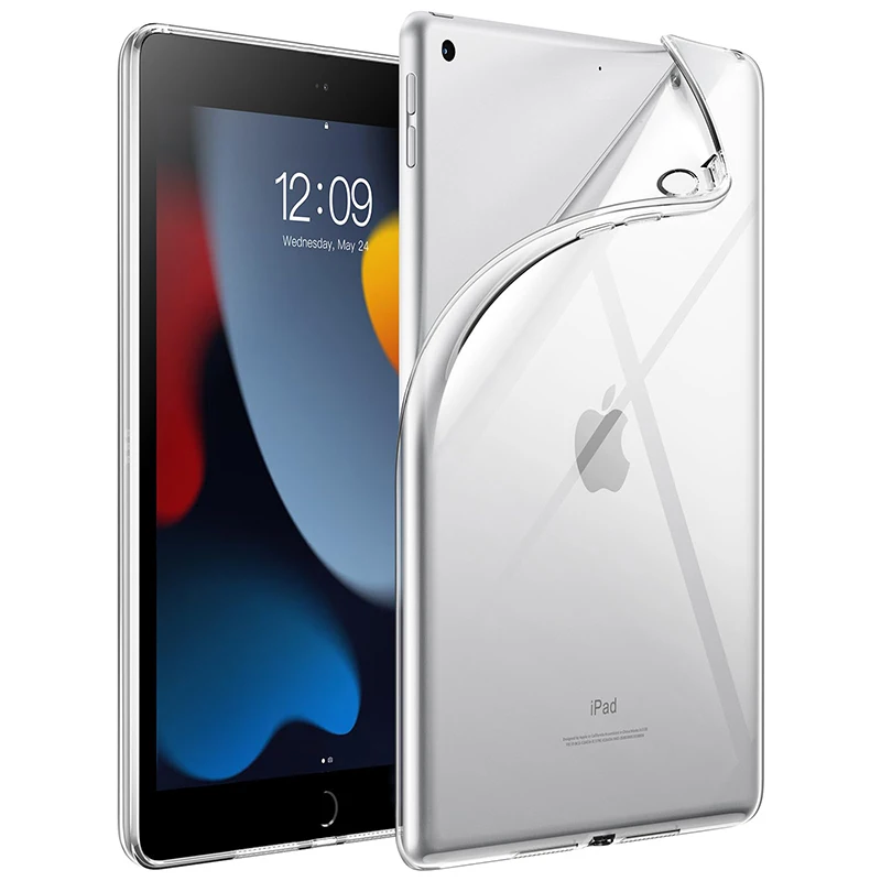 Durable Shockproof Silicone Tablet Case with Clear Back Cover