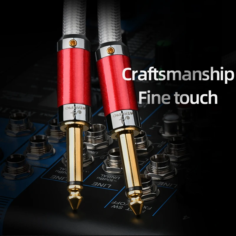ATAUDIO   Aux Ÿ ̺, ̿ 7N OCC Ǳ ̺, 6.5mm TS   ̺, ͼ , 6.5mm