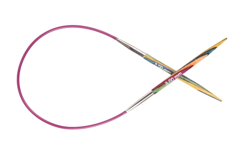 Spokes circular knit pro Symfonie 7mm 40 cm wood multicolor (knpr.20316) | Дом и сад