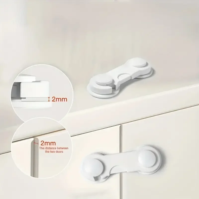 5Pcs Child Security Protection Lock Protection Kids Drawer Home Anti-open Cabinet Kids Door Refrigerator Safety Lock Buckle cabinet door lock door lock buckle drawer lock