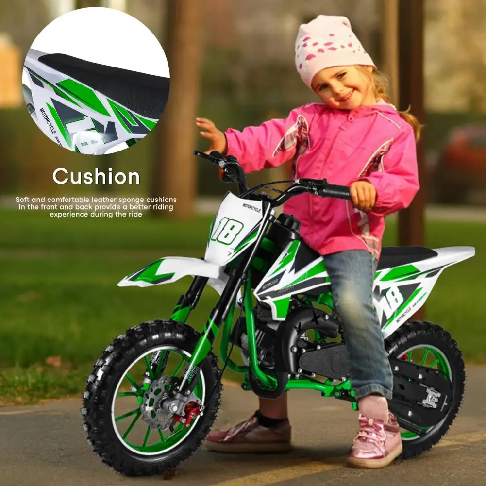 49CC 2 Stroke Mini Dirt Bike Gas Power Dirt Bike Pull Start 10" Wheels Kids Gas Motocross Pocket Motorbike