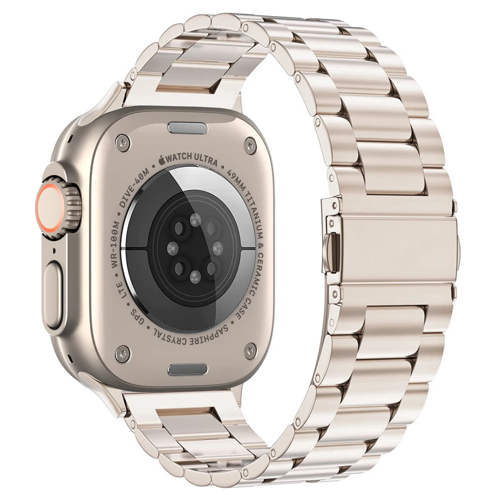 Man Women Business Strap For Apple Watch Band 8 Ultra 49mm 7 SE 6 5 4 3  41mm 45mm Iwatch Series 38 42mm 44mm 40mm Steel Bracelet - AliExpress