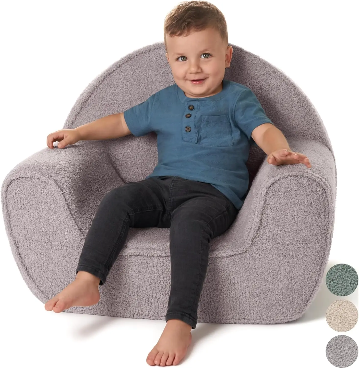 Kids Chair for Toddler - Portable Super Soft Chair for Gaming and Studying - Fits Nicely with Any Modern Decor 2