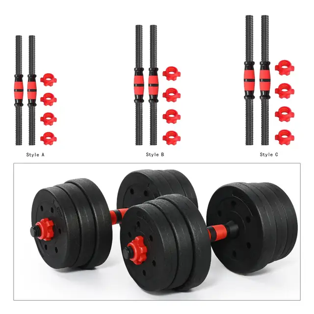 1/2Pcs Stainless Steel Dumbbell Bars Set for Home Gym Extension Barbell Handle Arm Lifting Rod Strength Training Equipment 2
