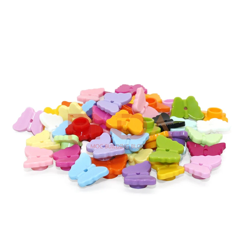 50 Stück MOC Tier-Teile Klassische Anpassbare Bausteine Szenen-Tier-Serie Schmetterling