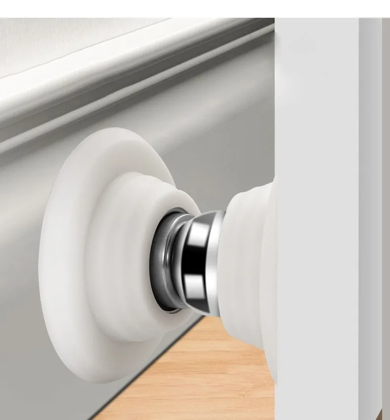 1pc Magnetic Silicone Door Stopper Holder Free-punch Door Stop 4.7cm Anti Collision Windproof Household Hardware Accessories