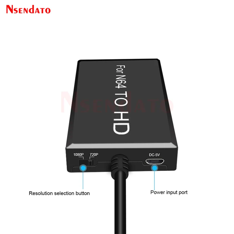 1080P N64 To HDMI-Compatible Converter For Nintend 64/GameCube/SNES Plug Play HDTV HDMI-compatible Console Game Cable Adapter