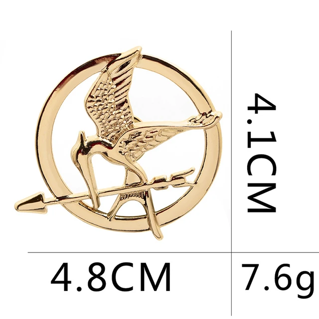 Broche Mockingjay Hunger Games - Réplique Métal De La Broche De Katniss Everdeen, Accessoire Cosplay