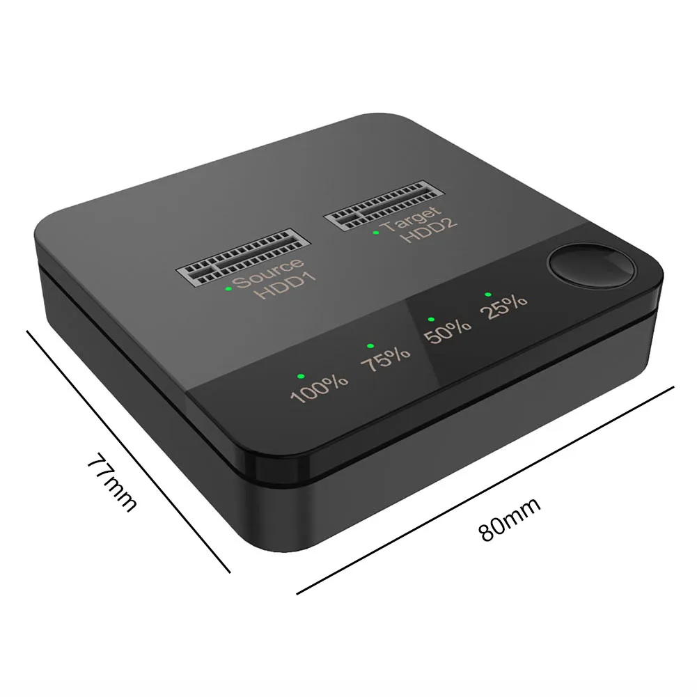 LED 표시기가 있는 M.2SATA 하드 디스크 복사기 하드 드라이브 도킹 스테이션 데이터 전송 듀얼 로터로 데이터 저장을 위한 데이터 읽기
