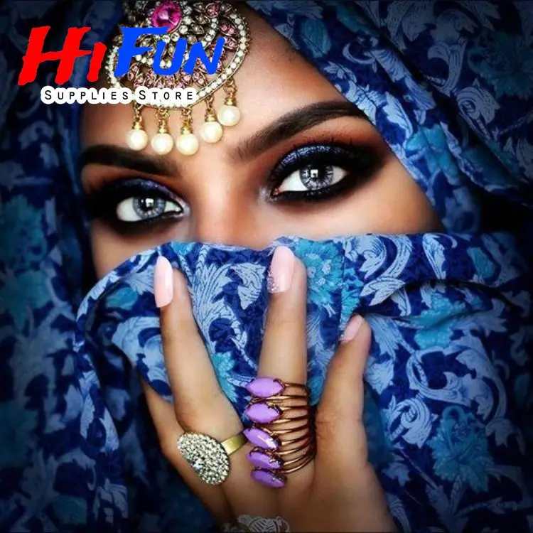 Peinture Diamant Pour Fille Indienne, 60 X 155 Cm, Grand Kit De