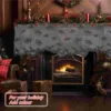 Foil Fringe Curtain Goth Clothes Fireplace Decor Mantelpiece Child Ghost Spider 6