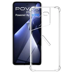 Shockproof Clear Soft Silicone Phone Case - Enhanced Protection and Sleek Design for Tecno Pova 4 Pro (Shockproof Case)