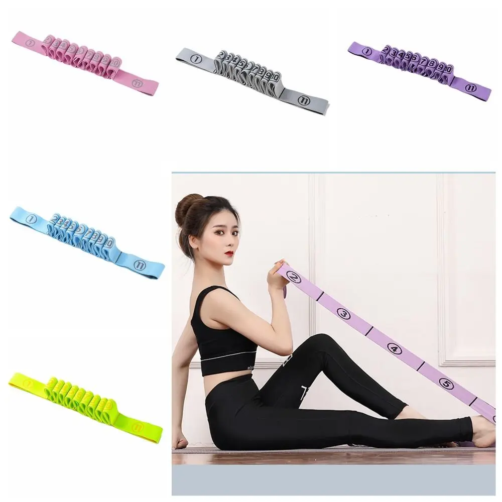 11 Grid Yoga Resistance Band Elastic Crossfit Exercise Fitness Resistance Bands Textile Cotton Yoga Training