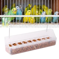 Pigeon Feeder Removable 6 Slots Hanging Chicken Feeder Trough Water Trough for Pigeon Parrots Chicks Quail Duck Bird Poultry 1Pc