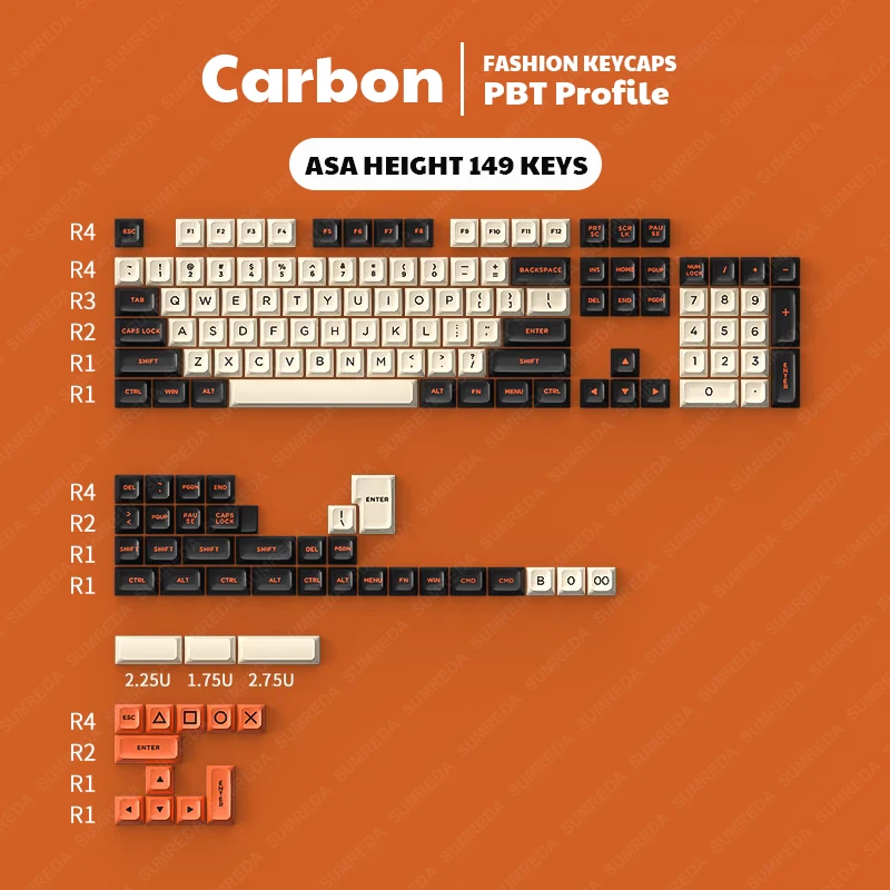 Teclado Tema Roma Pbt Teclas de Disparo Duplo Teclas de Perfil Asa Dsa Pbt para Registro Suagar65 Alice Hi75 Hi8 149 Teclas 150 Teclas