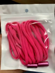 1 Pair Elastic No-Tie Shoelaces for All Ages - Quick and Easy Fit for Any Shoe - Free Shipping (Rose red)