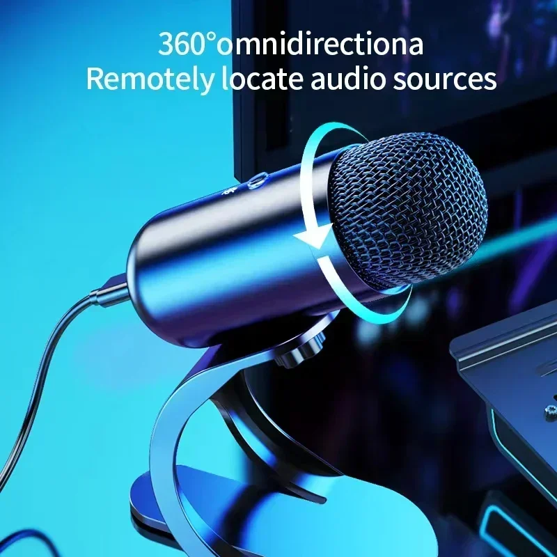 USB Microphone Professional Wired Condenser conference Microphone gooseneck desktop High voice quality Mic Computer Gaming