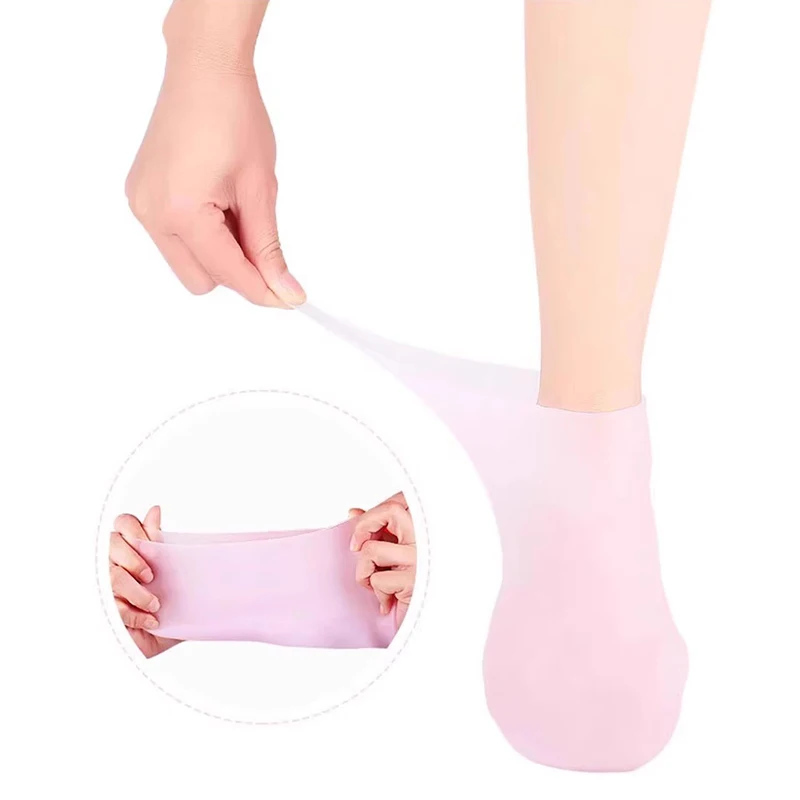 1Pair Moisturizing Silicone Socks/Gloves Feet Hand Care Spa Gel Heel Hand Skin Care Tool Exfoliating and Preventing Dryness