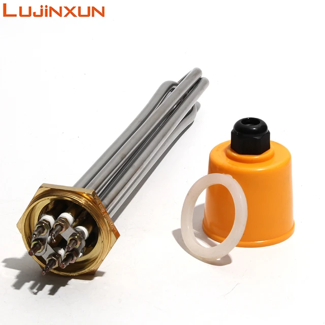 Dn32 Electric Water Heater Heating Element With Interal Nut 220v/380v  304sus Tube Copper Thread 3kw/4.5kw/6kw/9kw/12kw - Electric Water Heater  Parts - AliExpress