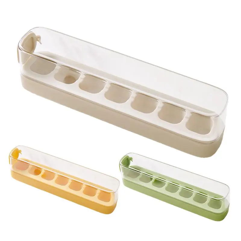 

Ice Cube Tray Container With Lid Silicone Ice Mold Ice Cube Maker Reusable Ice Mold Leak Proof Ice Cube Tray For Frozen Treats