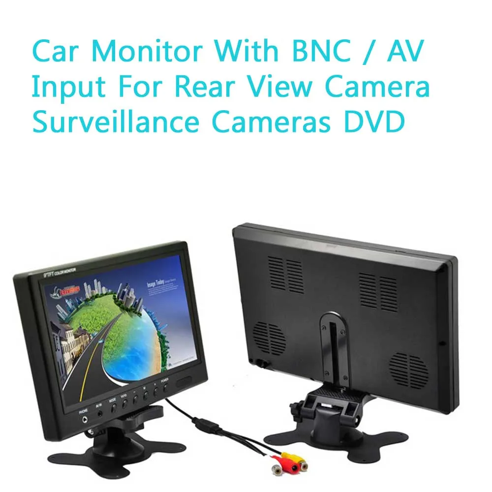 

Digital TFT LCD Full HD 9 inch Car Monitor Backup Rear Camera Two-Way AV in Reverse Priority Car Monitor Display