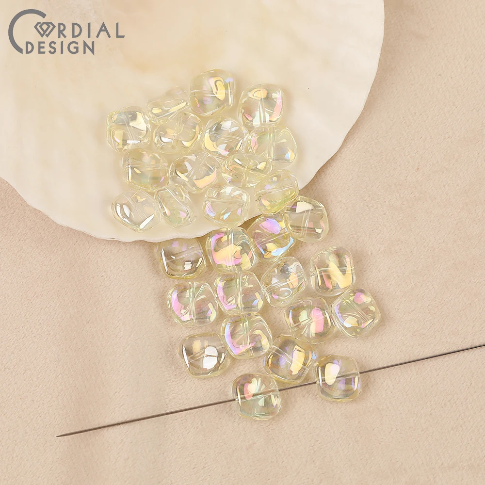 Cordial Design 11*11MM 300pcs DIY Glass Bead/Geometry Shape/Hand Made/Aurora Effect/Beads Making/Jewelry Findings & Components 35 Cordial Design 11*11MM 300pcs DIY Glass Bead/Geometry Shape/Hand Made/Aurora Effect/Beads Making/Jewelry Findings & Components - cordial