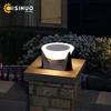Solar Post Light Outdoor Column Pillar Light 3000K IP65 Garden Landscape Lighting for Patio Fence Cap Deck Flat Surface Fixtures 4