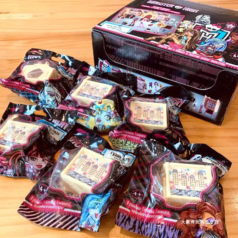 Monsterse Highschooles мини-игрушки для игрового домика, фигурки героев мультфильмов, периферийные милые модели, игрушки, украшение для рабочего стола