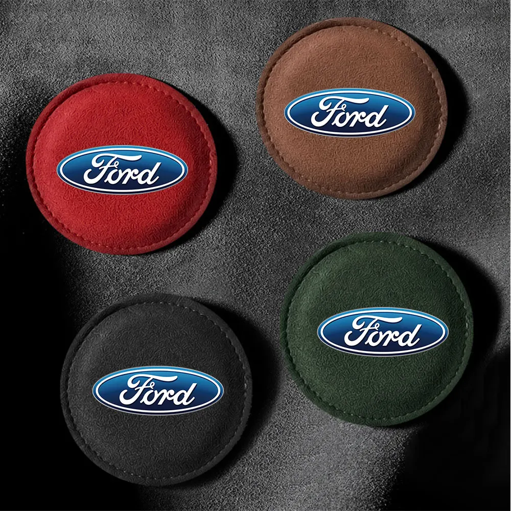 Set of 2 Non-Slip Waterproof Heat-Resistant Car Cup Mats