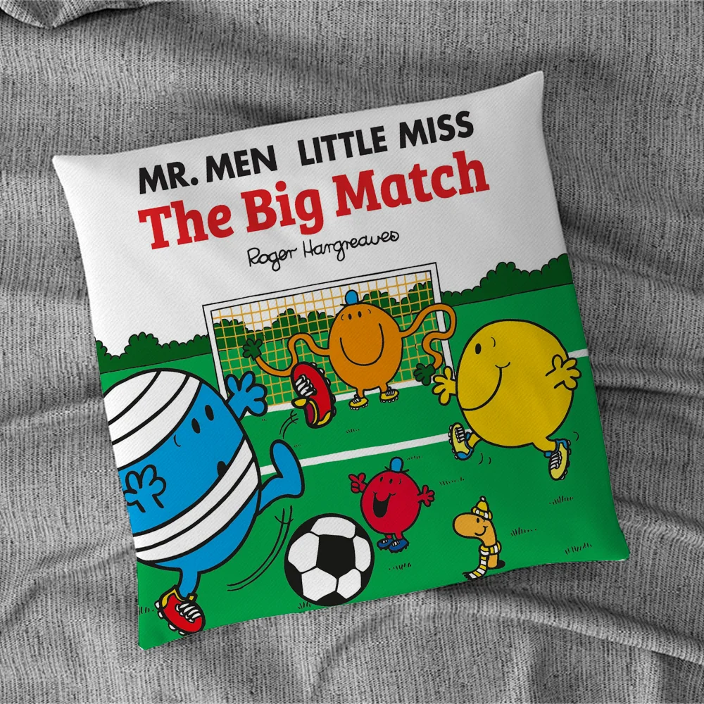 Mr. Men and Little M-Miss 쿠션 커버, 베개 포옹, 짧은 플러시 쿠션 커버, 45x45 베개 커버, 40x40 라운지 의자 소파