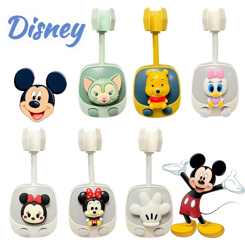 Disney Mickey Mouse 360&deg; Shower Head Holder Adjustable Self-Adhesive Shower head Bracket Wall Mount Stand SPA Bathroom Universal