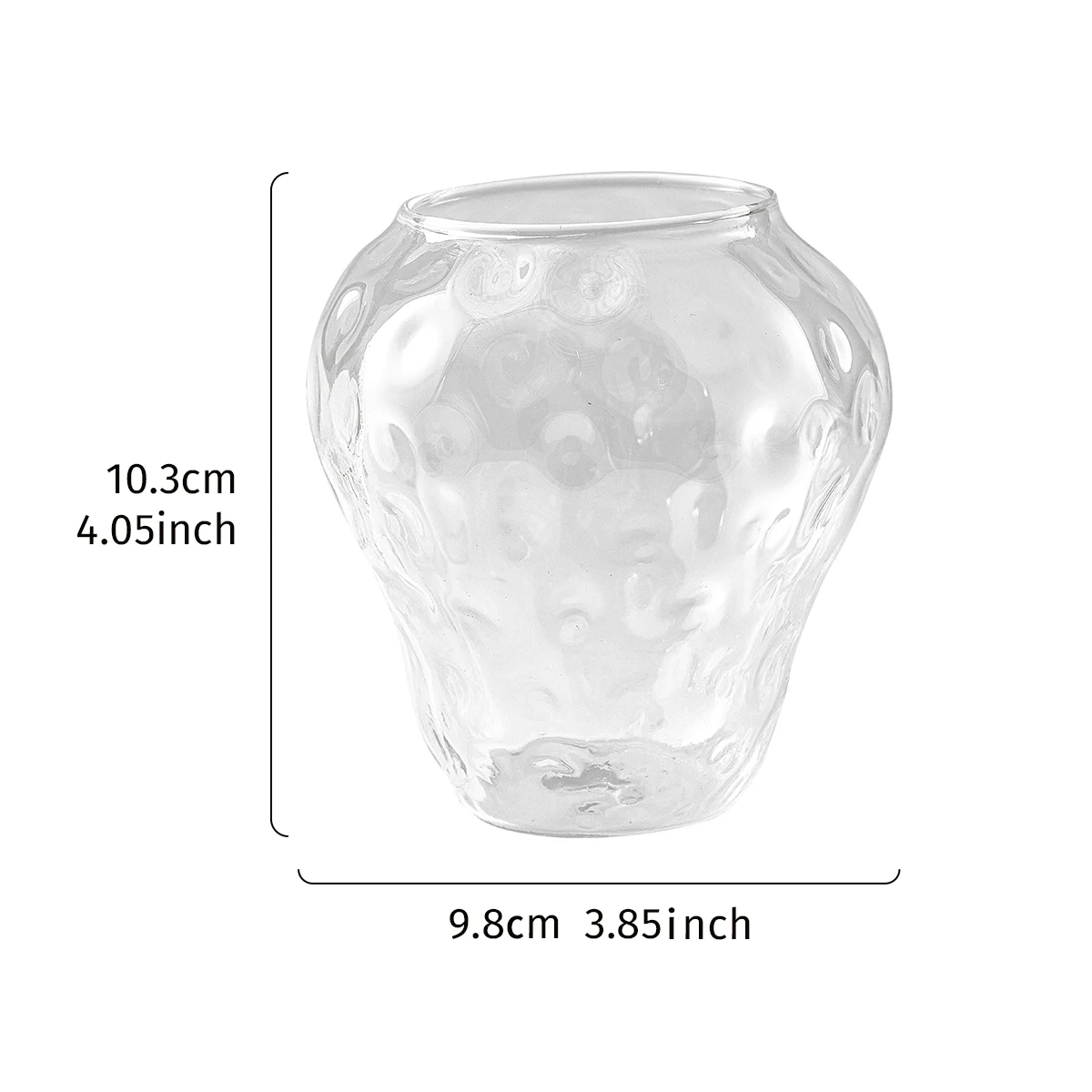 قطعة واحدة، مزهرية زجاجية شفافة بسيطة على شكل فراولة، مزهرية مائية للعناية بالزهور والنباتات الخضراء، مزهرية ترتيب الزهور