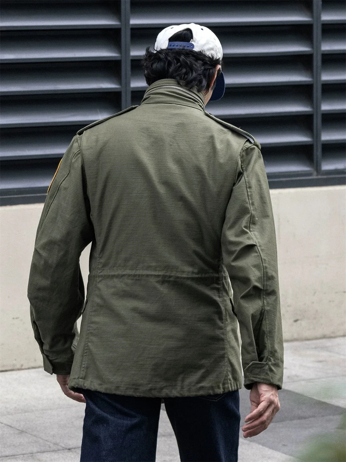 Rugged Bronson 1969 Cotton Nylon Sateen M-65 Field Jacket With Taxi Driver Patches