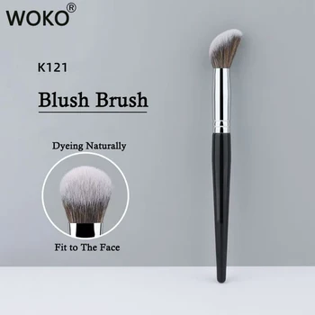 Pennello per fard in crema Imica l'applicazione della punta delle dita Polvere punteggiata Fard Pennelli per trucco in crema Capelli sintetici Fard Strumenti per il trucco