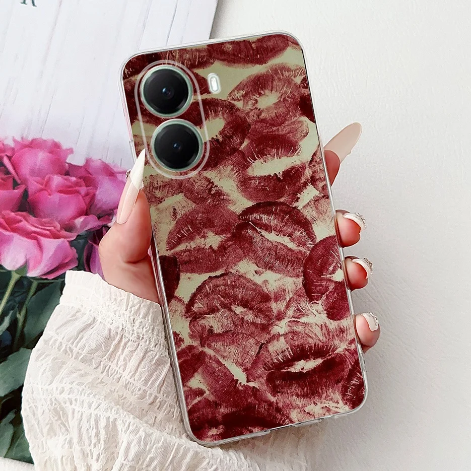 Stylish Painted Clear Silicone Soft TPU Phone Case Cover Shell Coque