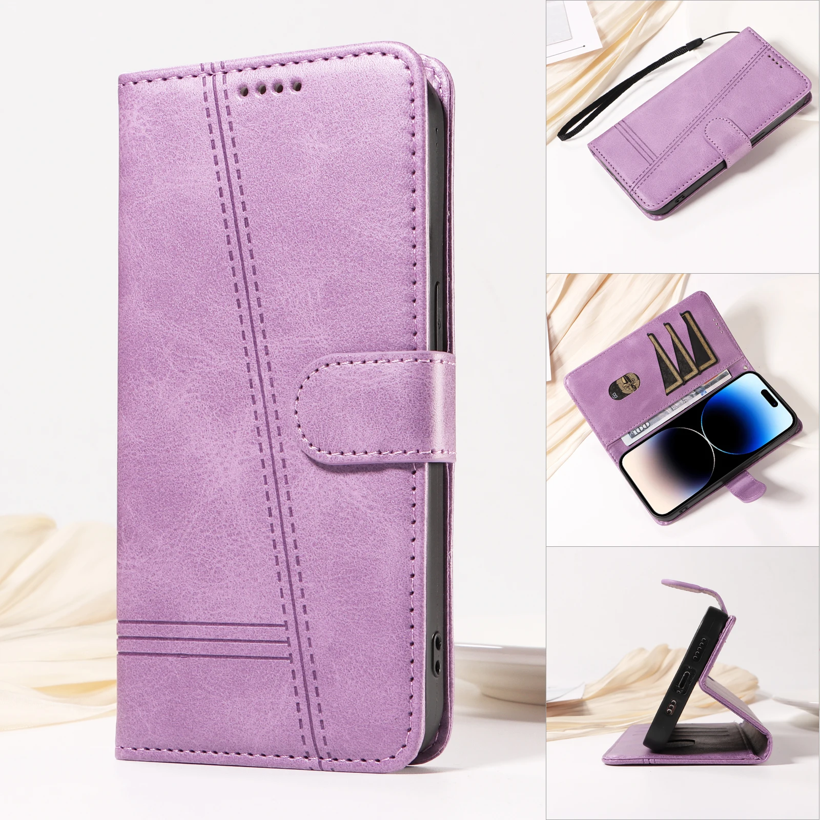 Premium Magnetic Leather Phone Case – Elegant and Durable Protection