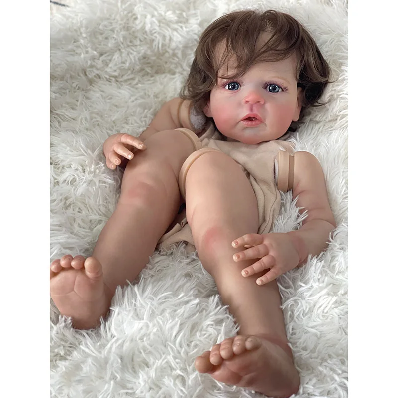24inch 60cm Already Painted Reborn Doll Kit Sandie Cute Baby Girl