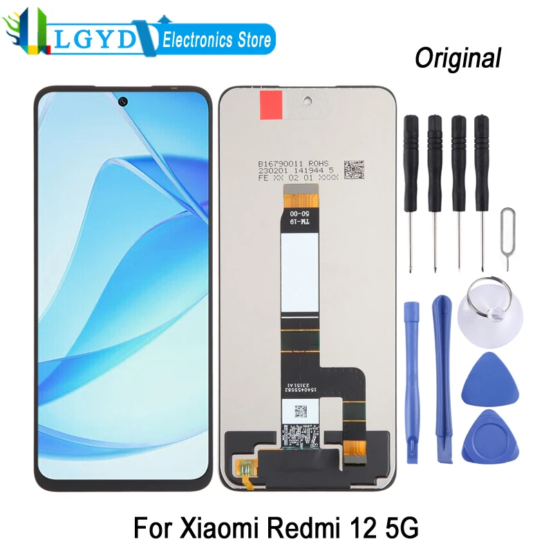 

ЖК-экран 6,79 дюйма для Xiaomi Redmi 12 5G Phone FHD + дисплей и дигитайзер полная сборка запасная часть для ремонта