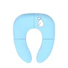 Travel Potty Seat Portable For Fits Round Oval Toilets Tourist Carry-On Travel On A Toilet Seat Non-Slip Suction Cups  Folding 6