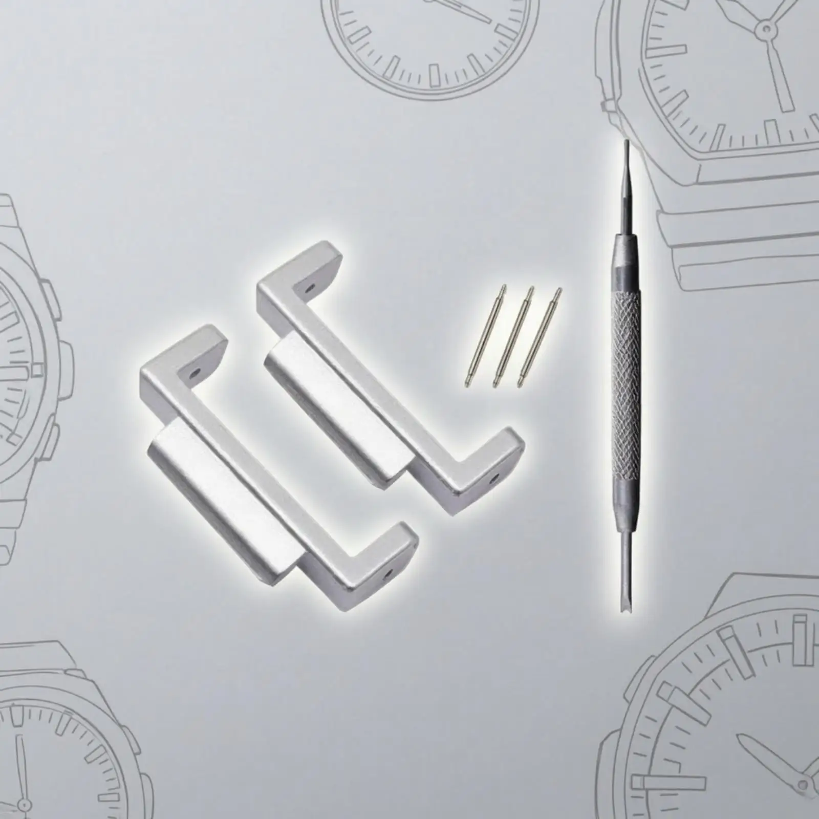 Stylish Watch Band Adapter with Tool and Spring Pins