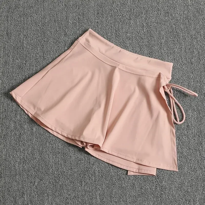 Tennis skirt sports skirt women's summer hip-covering anti-glare mask running training quick-drying leisure fitness short female mini skirts running skirts sports skirts