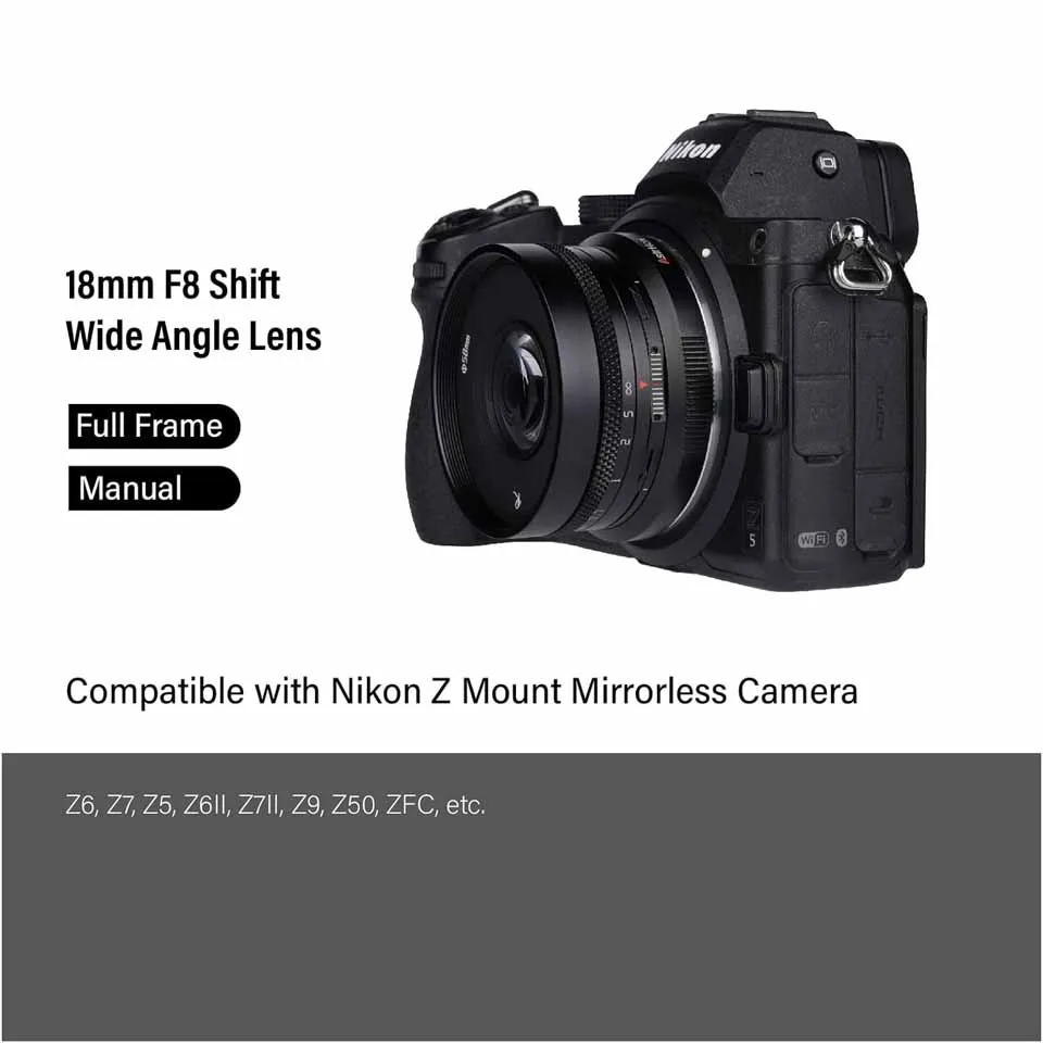 AstrHori 18mm F8.0　超広角シフトレンズ　Zマウント Amazon.co.jp: AstrHori アストロリ 18mm F8.0 Shift ニコンZ