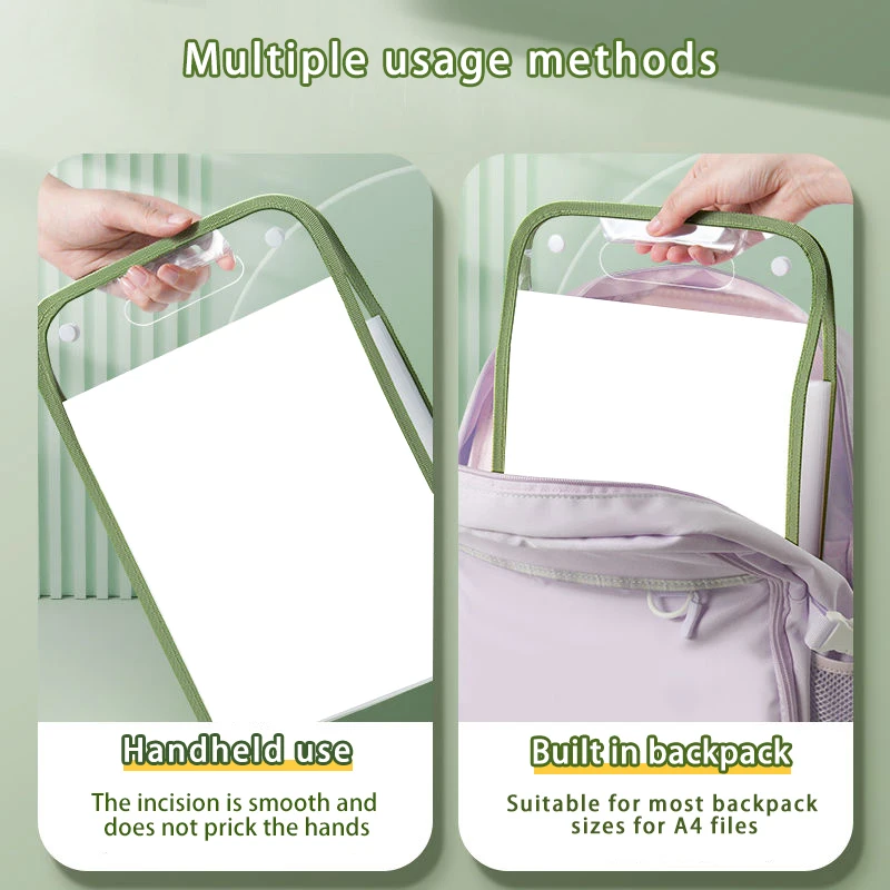 1pc 13-Grid A4 Size Portable Vertical Organizer Bag Accordion Folders 13 Pocket Plastic Expanding File for Student Test Paper - Image 5