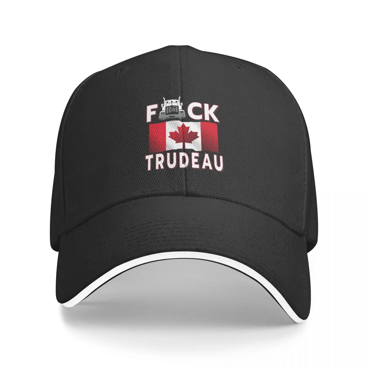 

New F-CK TRUDEAU SAVE CANADA FREEDOM CONVOY OF TRUCKERS WHITE Baseball Cap Luxury Cap Sports Caps Rugby Cap Men's Women's