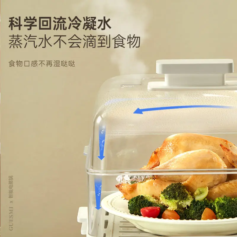 Multifunctional Electric Steamer Smart Appointment Electric Food Steamers  Large-capacity Automatic Power-off Breakfast Machine - AliExpress